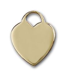 Gold Filled Heart Medal Pendant" itemprop="image