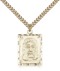 Gold Filled Holy Face Medal Pendant" itemprop="image