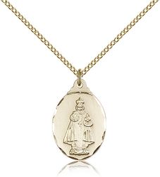 Gold Filled Infant of Prague Medal Pendant" itemprop="image