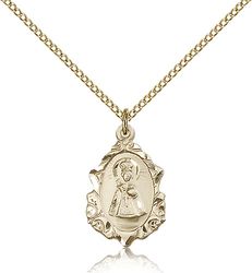 Gold Filled Infant of Prague Medal Pendant" itemprop="image