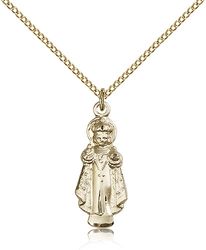 Gold Filled Infant of Prague Medal Pendant" itemprop="image