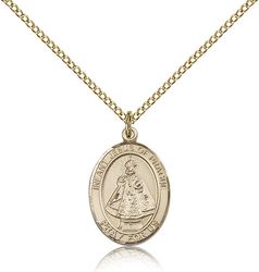 Gold Filled Infant of Prague Patron Saint Medal Pendant - Medium" itemprop="image