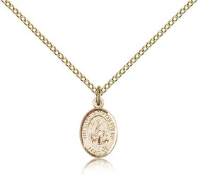 Gold Filled Lord Is My Shepherd Patron Saint Medal Pendant - Small" itemprop="image