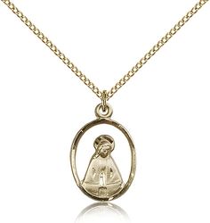 Gold Filled Madonna Medal Pendant" itemprop="image