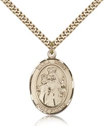 Gold Filled Maria Stein Patron Saint Medal Pendant - Large" itemprop="image