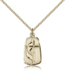 Gold Filled Methodist Medal Pendant" itemprop="image