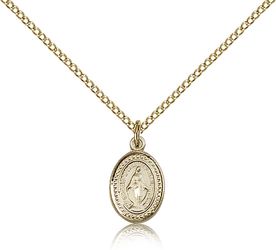 Gold Filled Miraculous Medal Pendant" itemprop="image