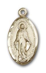 Gold Filled Miraculous Medal Pendant" itemprop="image