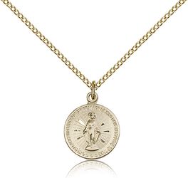 Gold Filled Miraculous Medal Pendant" itemprop="image