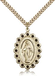 Gold Filled Miraculous Medal Pendant" itemprop="image