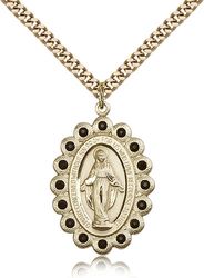 Gold Filled Miraculous Medal Pendant" itemprop="image