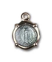 Gold Filled Miraculous Medal Pendant" itemprop="image