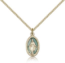 Gold Filled Miraculous Medal Pendant" itemprop="image