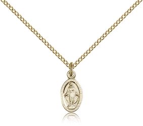 Gold Filled Miraculous Medal Pendant" itemprop="image