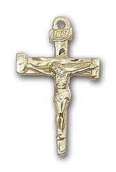 Gold Filled Nail Crucifix Medal Pendant" itemprop="image