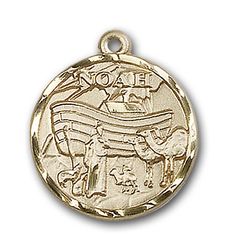 Gold Filled Noah Medal Pendant" itemprop="image