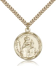 Gold Filled Our Lady of Consolation Medal Pendant" itemprop="image