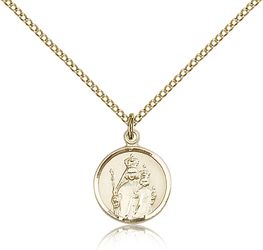 Gold Filled Our Lady of Consolation Medal Pendant" itemprop="image