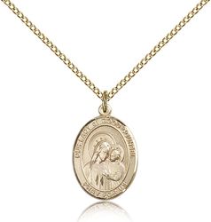 Gold Filled Our Lady of Good Counsel Patron Saint Medal Pendant - Medium" itemprop="image