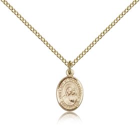 Gold Filled Our Lady of Good Counsel Patron Saint Medal Pendant - Small" itemprop="image