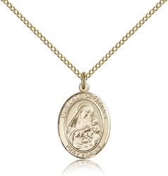 Gold Filled Our Lady of Grapes Patron Saint Medal Pendant - Medium" itemprop="image