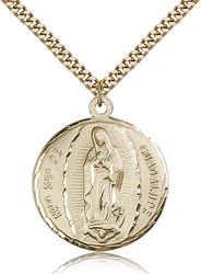 Gold Filled Our Lady of Guadalupe Medal Pendant" itemprop="image