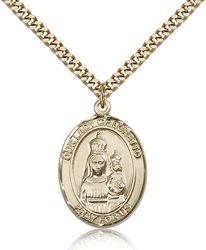 Gold Filled Our Lady of Loretto Patron Saint Medal Pendant - Large" itemprop="image