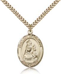 Gold Filled Our Lady of Loretto Patron Saint Medal Pendant - Large" itemprop="image