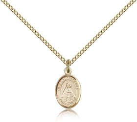 Gold Filled Our Lady of Olives Patron Saint Medal Pendant - Small" itemprop="image