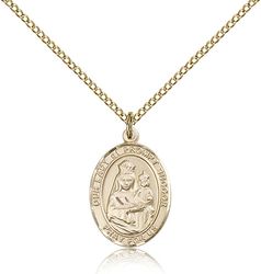 Gold Filled Our Lady of Prompt Succor Patron Saint Medal Pendant - Medium" itemprop="image