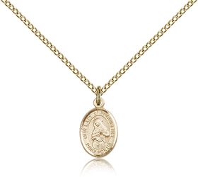 Gold Filled Our Lady of Providence Patron Saint Medal Pendant - Small" itemprop="image