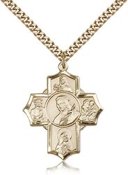 Gold Filled Philomena/Ther/Rita/Ant/Jude Medal Pendant" itemprop="image