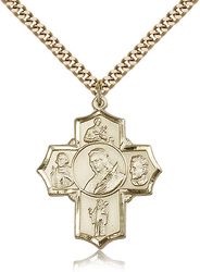 Gold Filled Philomena/Vian/Bos/Jude/Ger Medal Pendant" itemprop="image