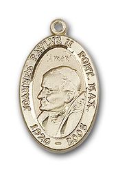 Gold Filled Pope John Paul II Medal Pendant" itemprop="image