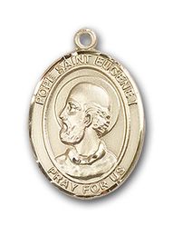 Gold Filled Pope Saint Eugene I Patron Saint Medal Pendant - Small" itemprop="image