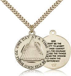 Gold Filled Recovery Medal Pendant" itemprop="image