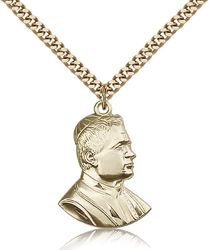 Gold Filled Saint Pius X Medal Pendant" itemprop="image