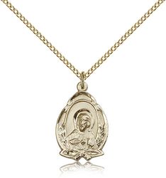 Gold Filled Scapular Medal Pendant" itemprop="image