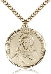 Gold Filled Scapular Medal Pendant" itemprop="image