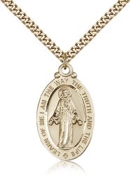 Gold Filled Scapular Medal Pendant" itemprop="image