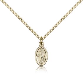 Gold Filled Scapular Medal Pendant" itemprop="image