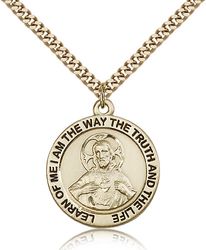 Gold Filled Scapular Medal Pendant" itemprop="image