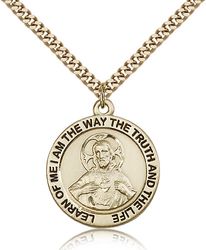 Gold Filled Scapular Medal Pendant" itemprop="image