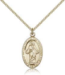 Gold Filled Scapular Medal Pendant" itemprop="image