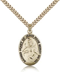 Gold Filled Scapular Medal Pendant" itemprop="image