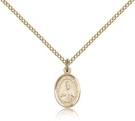 Gold Filled Scapular Patron Saint Medal Pendant - Small" itemprop="image