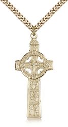 Gold Filled Scriptures Cross Medal Pendant" itemprop="image