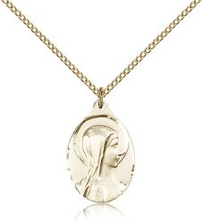 Gold Filled Sorrowful Mother Medal Pendant" itemprop="image