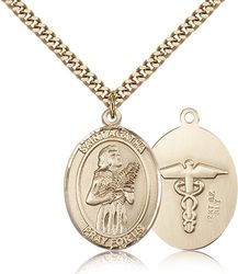 Gold Filled St. Agatha Patron Saint Medal Pendant - Large" itemprop="image