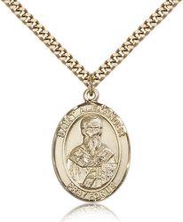 Gold Filled St. Alexander Sauli Patron Saint Medal Pendant - Large" itemprop="image